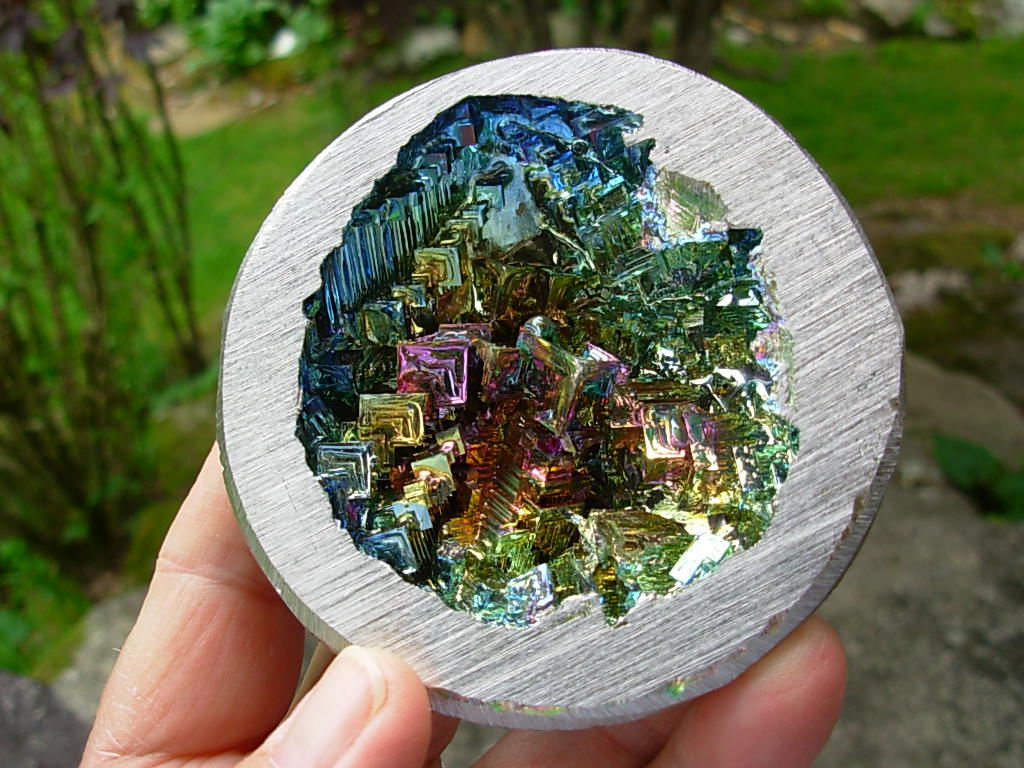 Bismuth crystal Bismuth Geode