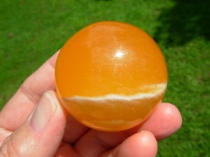 Amber Onyx 1.9 inch Sphere from Utah