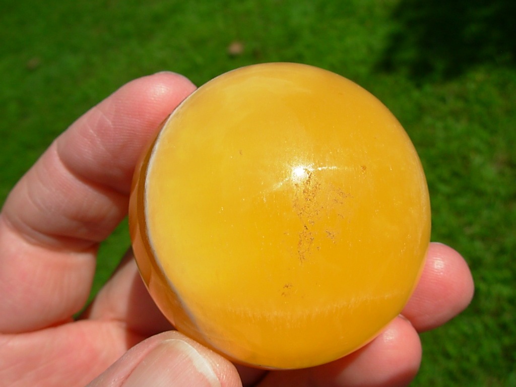 Amber Onyx 1.9 inch Sphere from Utah