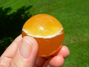 Amber Onyx 1.9 inch Sphere from Utah