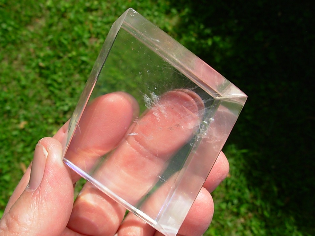 Optical Calcite 2 Icelandic Spa Crystal  5.5 cm
