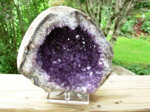 Beautiful Deep Purple Uruguay Amethyst Geode Plate