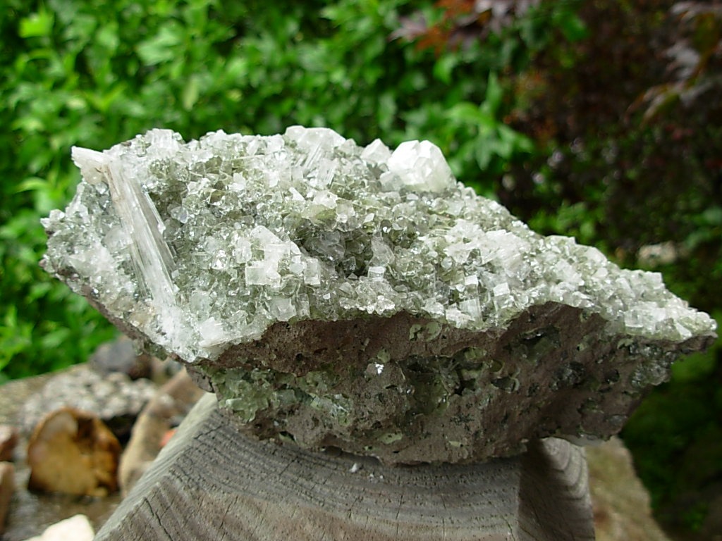 Large Apophyllite in Basalt Specimen from Jalgaon, India