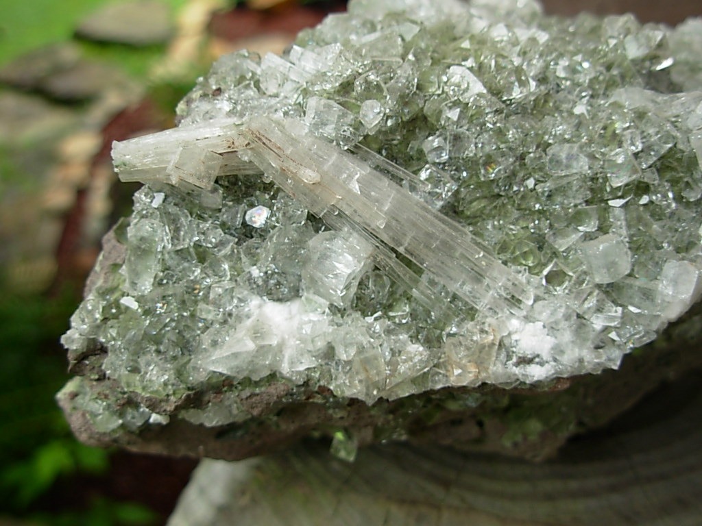 Large Apophyllite in Basalt Specimen from Jalgaon, India