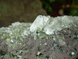 Large Apophyllite in Basalt Specimen from Jalgaon, India
