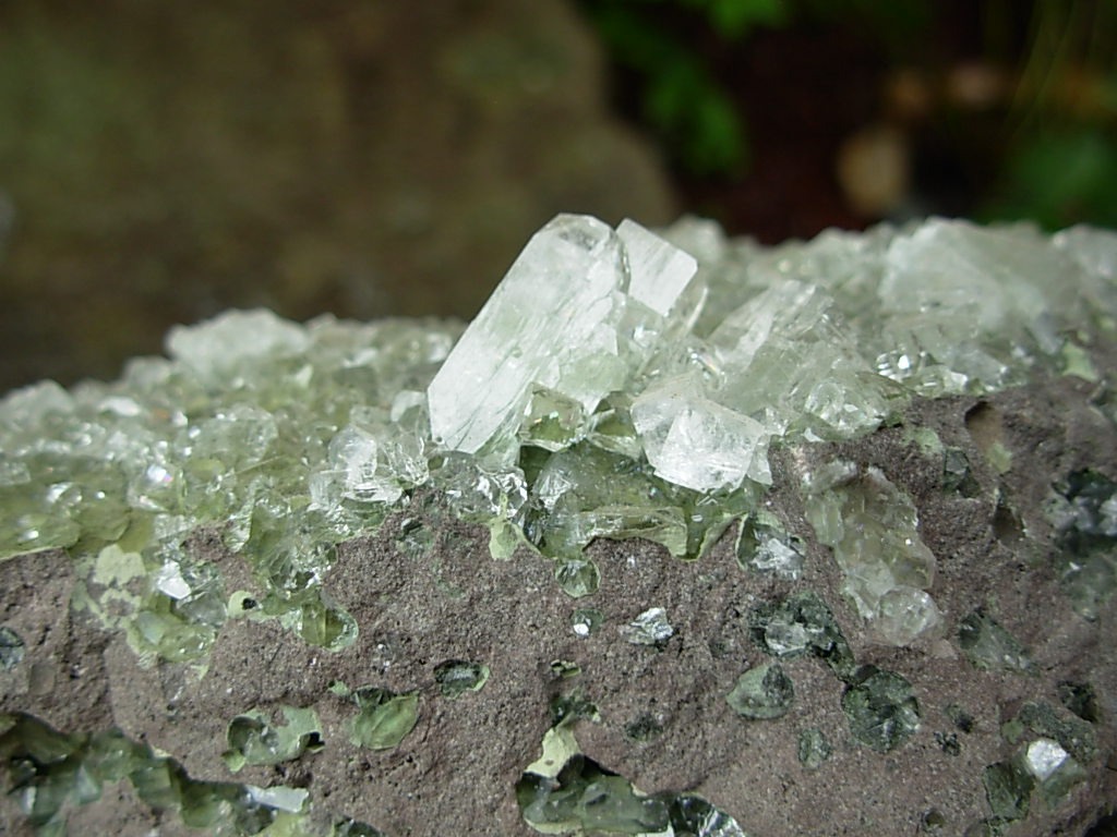 Large Apophyllite in Basalt Specimen from Jalgaon, India