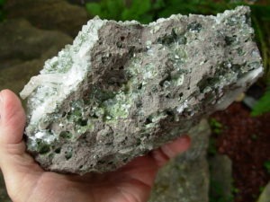 Large Apophyllite in Basalt Specimen from Jalgaon, India