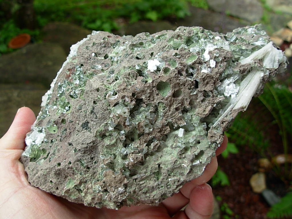 Large Apophyllite in Basalt Specimen from Jalgaon, India