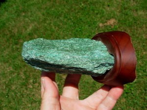 Aventurine Display with Stand from Brazil