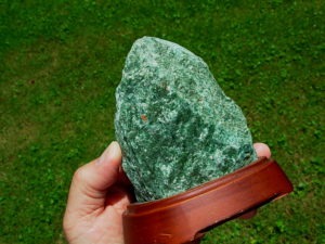 Aventurine Display with Stand from Brazil