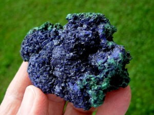Azurite and Fibrous Malachite Specimen from the Congo