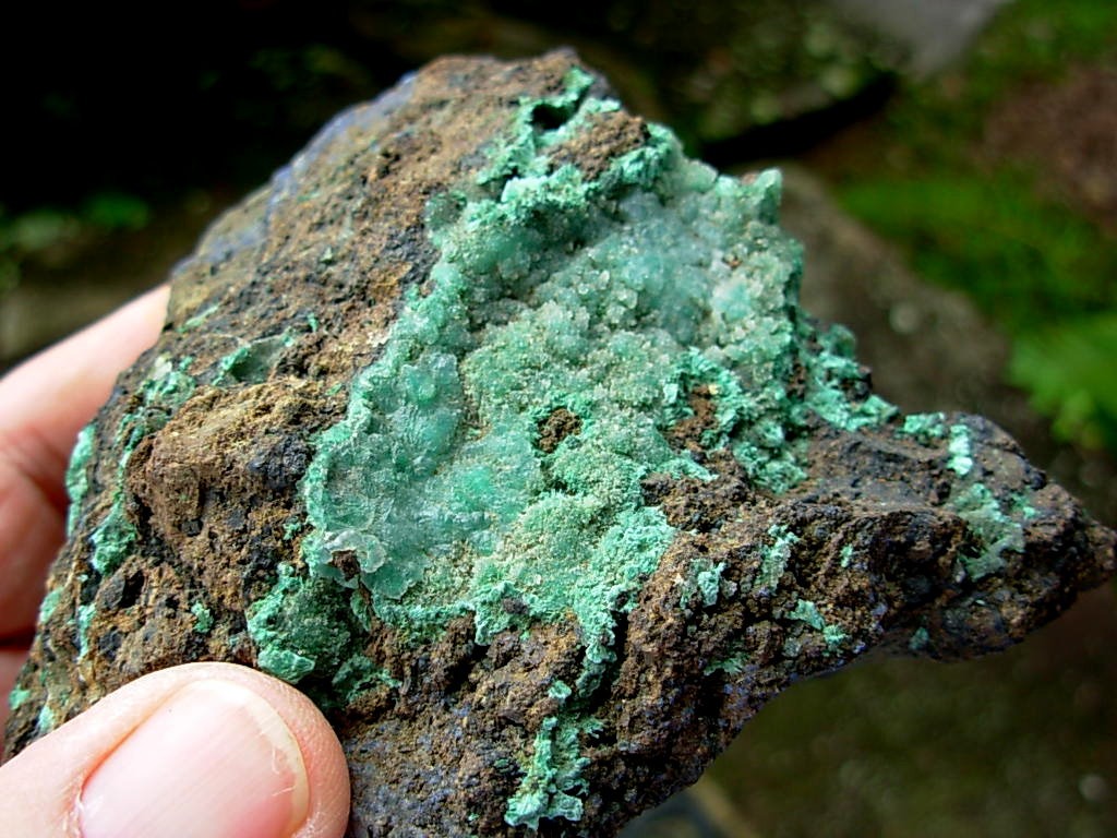Velvet Malachite Azurite and Silica from NM