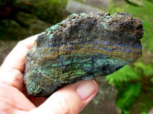 Velvet Malachite Azurite and Silica from NM