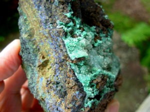 Velvet Malachite Azurite and Silica from NM
