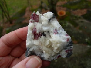 Beautiful Cranberry Cinnabar Crystals in matrix from China