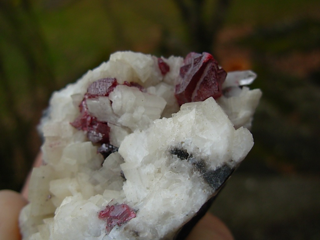 Beautiful Cranberry Cinnabar Crystals in matrix from China