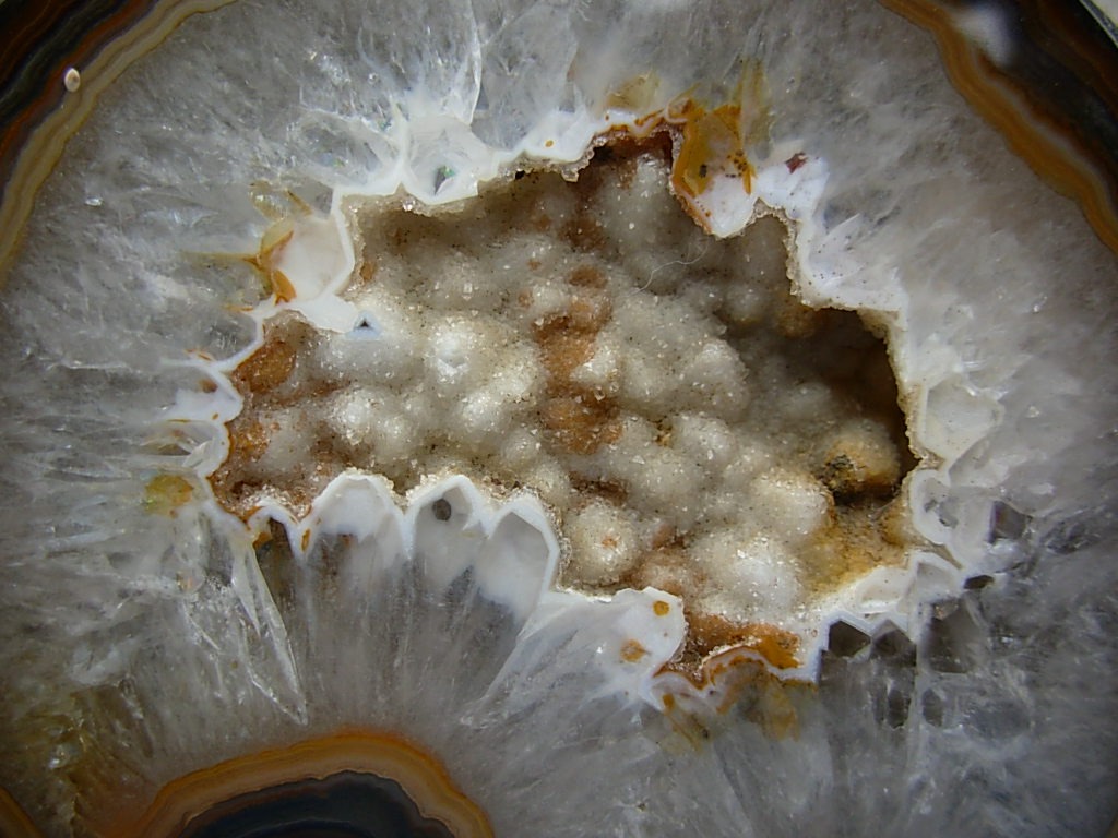 Black Skin Brazilian Agate Nodule polished half