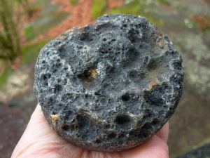 Black Skin Brazilian Agate Nodule polished half