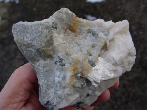 Carrollite Crystals in Calcite from the Kambove Mines, Congo