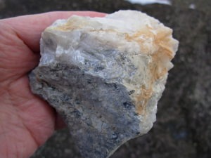Carrollite Crystals in Calcite from the Kambove Mines, Congo