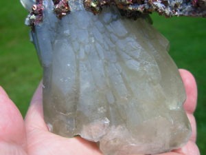 Chalcopyrite in Dolomite on Calcite from Reynolds County, Missouri