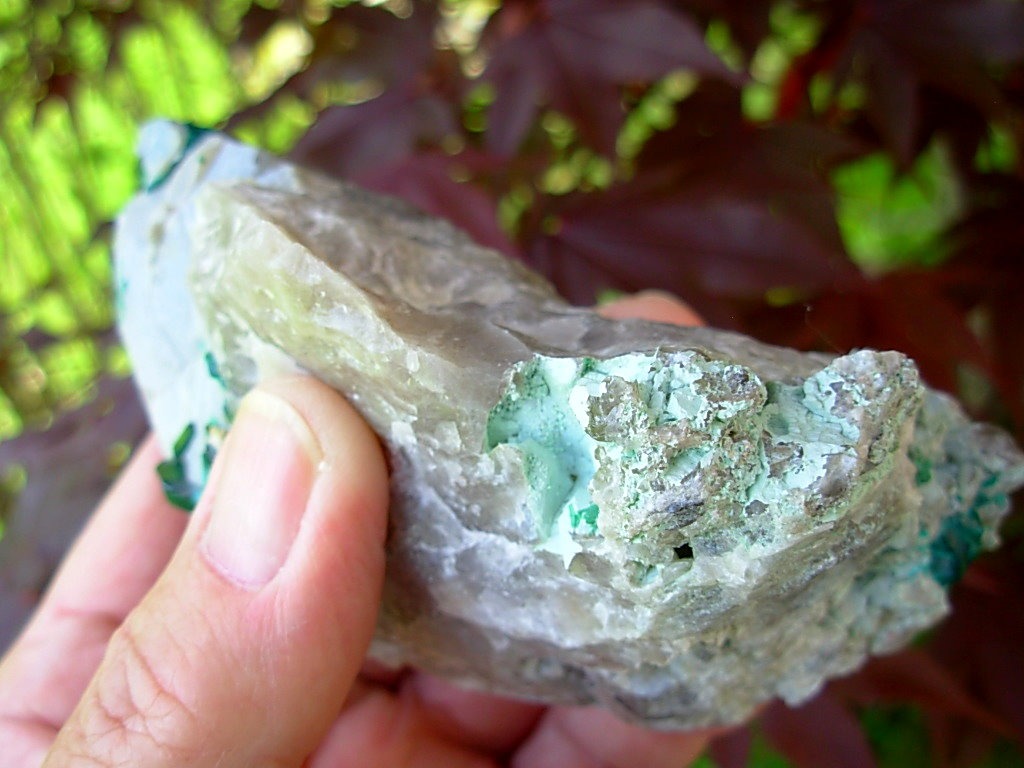 Dioptase on Matrix from Tsumeb Mine in Namibia
