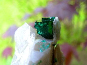 Dioptase on Matrix from Tsumeb Mine in Namibia