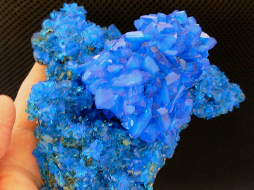 Electric Blue Chalcanthite from Poland