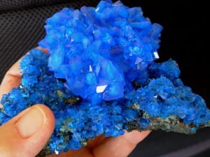 Electric Blue Chalcanthite from Poland