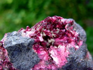 Erythrite Crystals on matrix from Morocco