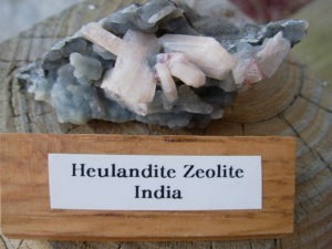 Heulandite on Quartz from Ahmednagar, India