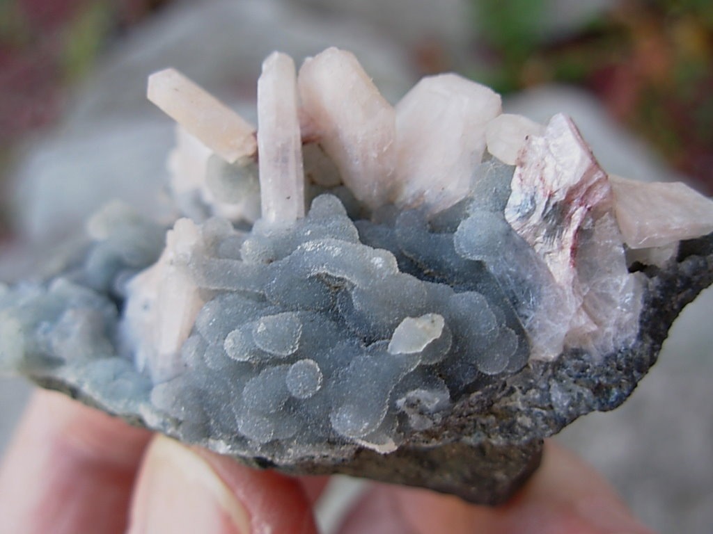 Heulandite on Quartz from Ahmednagar, India
