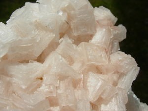 Hoppered Pink and Clear Halite from Searles Lake