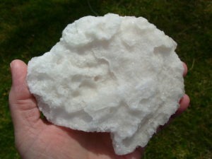 Hoppered Pink and Clear Halite from Searles Lake
