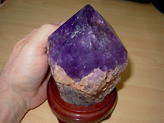 Huge 2.68 Lb Amethyst Point from Roraima, Brazil