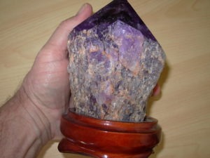 Huge 2.68 Lb Amethyst Point from Roraima, Brazil