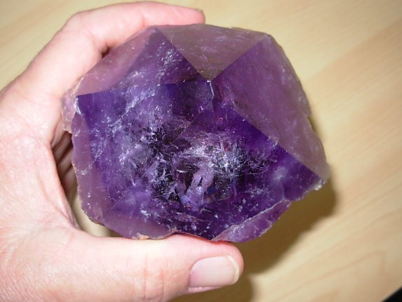 Huge 2.68 Lb Amethyst Point from Roraima, Brazil