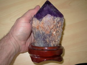 Huge 2.68 Lb Amethyst Point from Roraima, Brazil