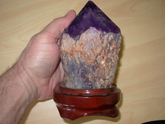 Huge 2.68 Lb Amethyst Point from Roraima, Brazil