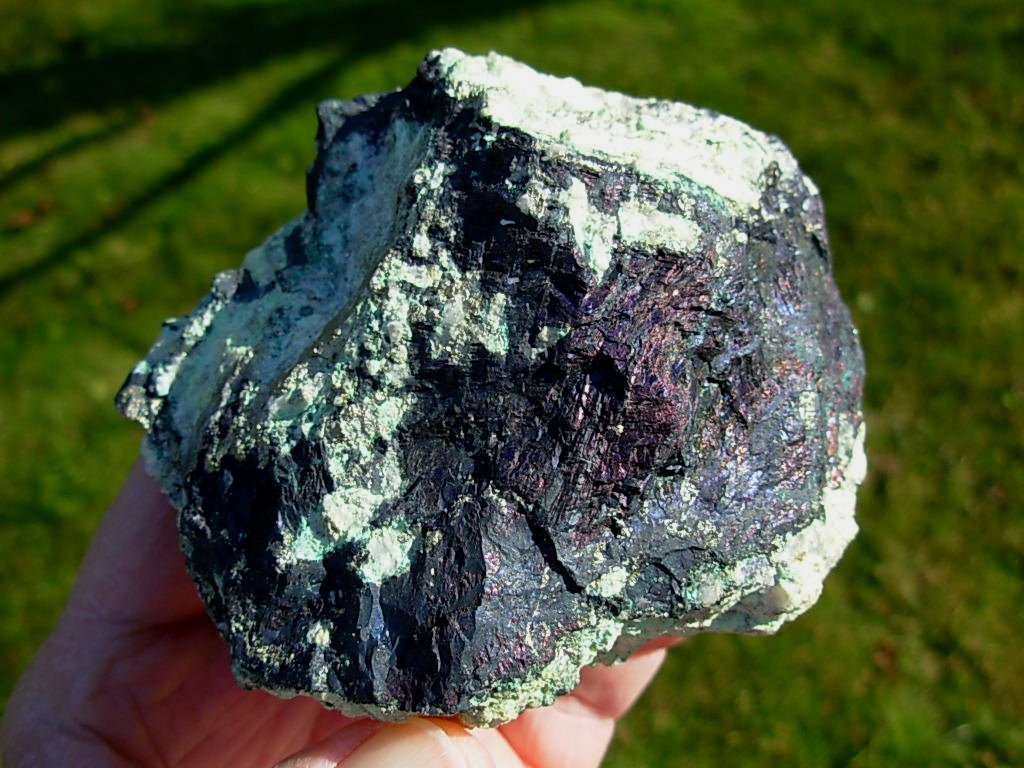 Indigo Blue Covellite from the Leonard Mine