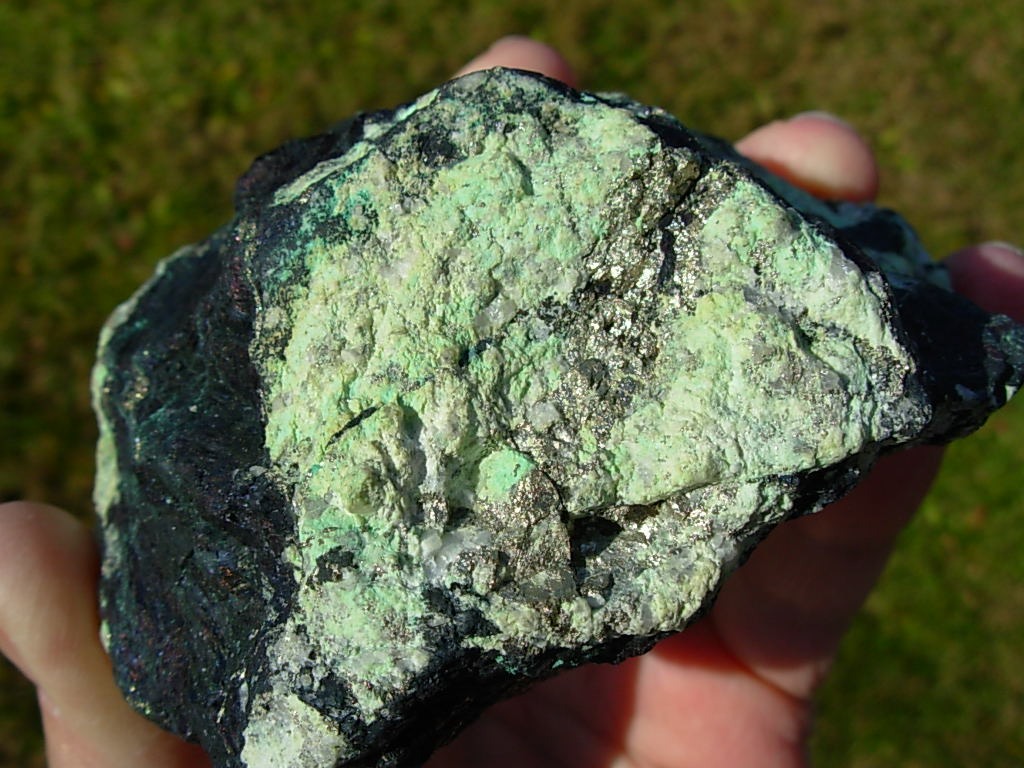 Indigo Blue Covellite from the Leonard Mine