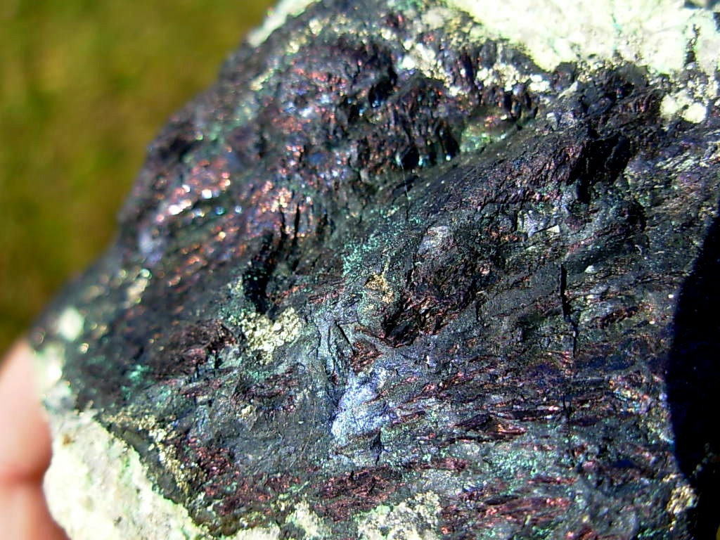 Indigo Blue Covellite from the Leonard Mine