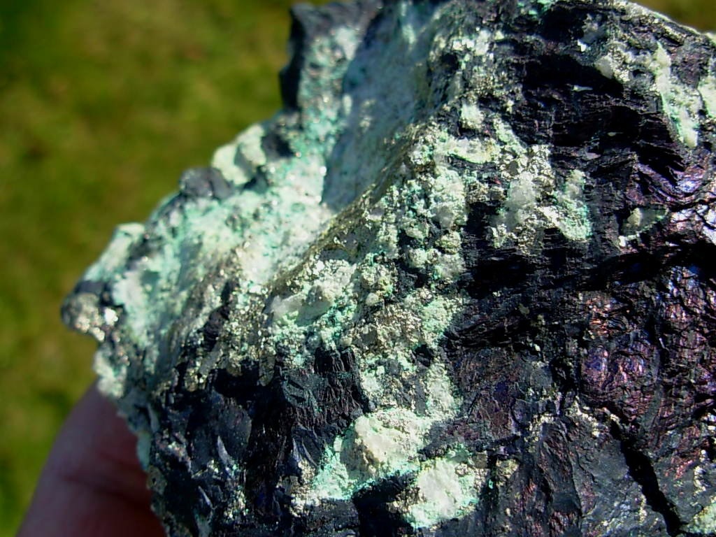 Indigo Blue Covellite from the Leonard Mine