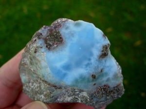 Larimar Polished Face Display Specimen