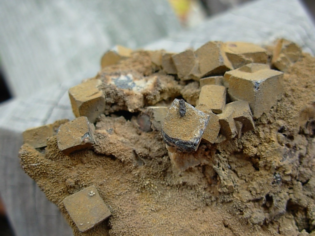 Lead Cubes on Iron Oxide Apache Mine, Arizona