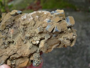 Lead Cubes on Iron Oxide Apache Mine, Arizona