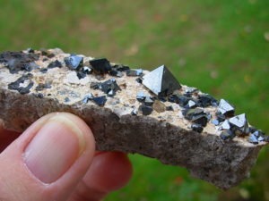 Magnetite Octahedral Crystals from Bolivia