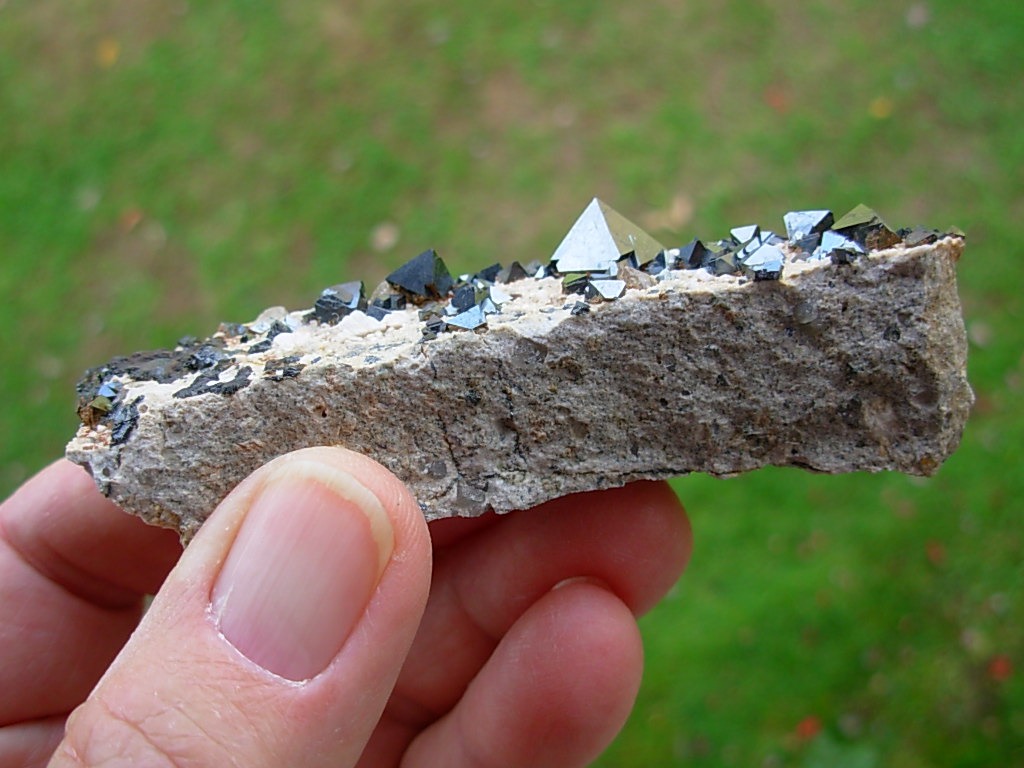 Magnetite Octahedral Crystals from Bolivia