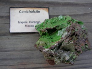 Old Stock Calcite on Conichalcite