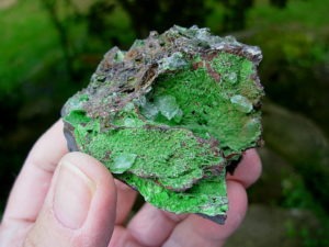 Old Stock Calcite on Conichalcite
